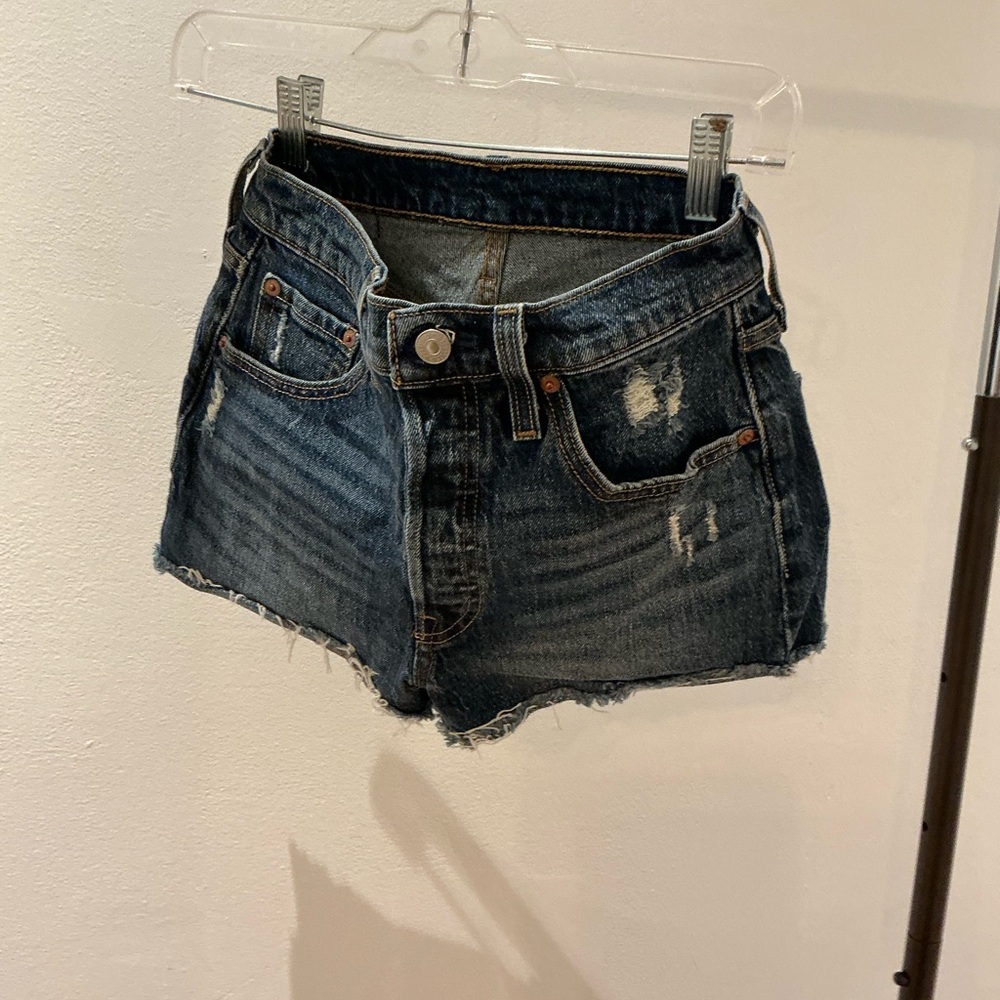 Distressed Denim Women Shorts